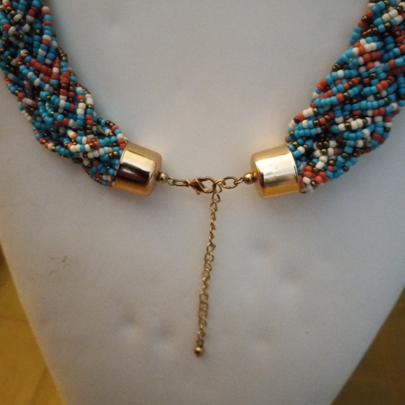 Braided Beaded Necklace - Picture 2 of 2